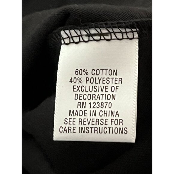 NWT Breckenridge Womens 3/4 Sleeve Floral Print Tee 3X Black Cotton/Polyester - Picture 4 of 7